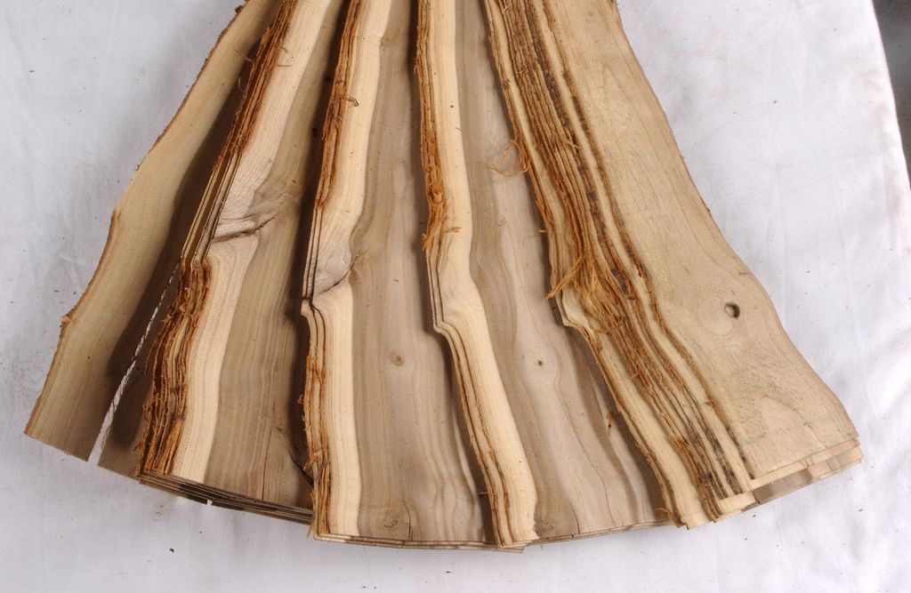Placage en bois naturel de bois de rose d'hôtel de quart de coupe de couronne